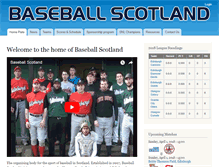 Tablet Screenshot of baseballscotland.com